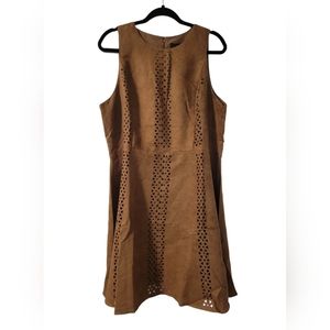 3/$15 Mossimo Brown Dress Cut Out Boho Dress Juniors Large XLarge XXLarge